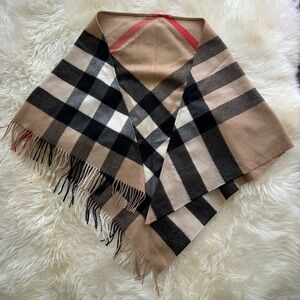 Burberry Megacheck Triangle Scarf Shawl